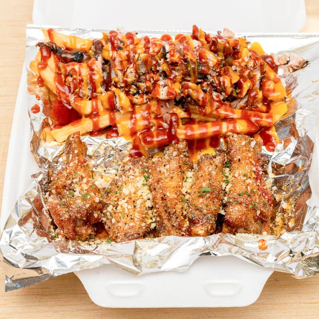 5pc Wings & Jerkfries.