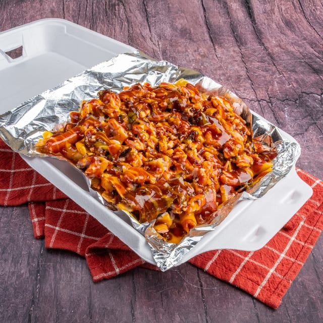 Jerk Fries Add Shrimp.